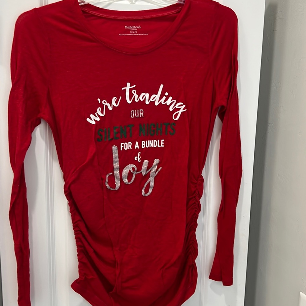 Motherhood maternity ‘silent night’ tshirt